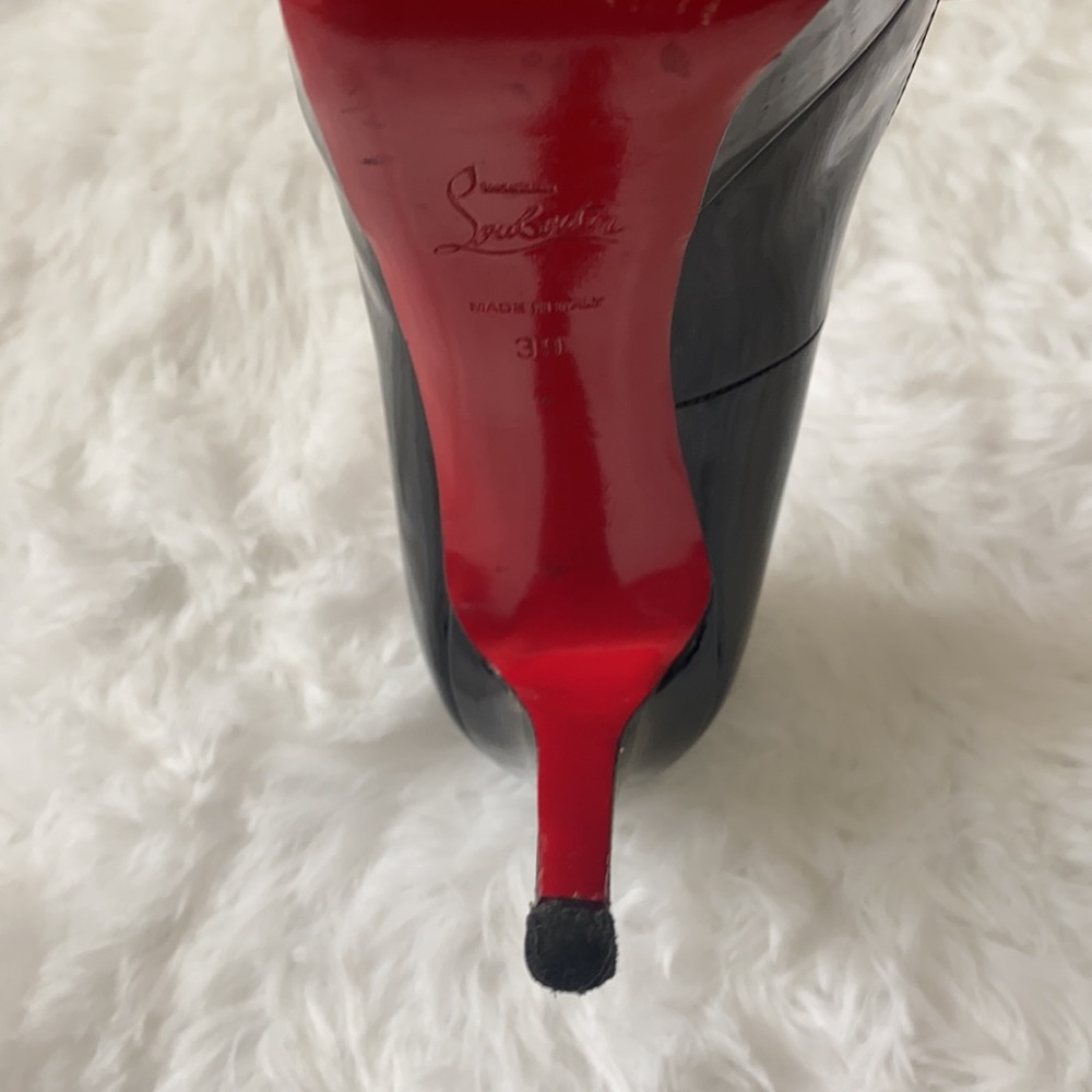 Christian Louboutin Black and Red Pumps - Picture 8 of 10